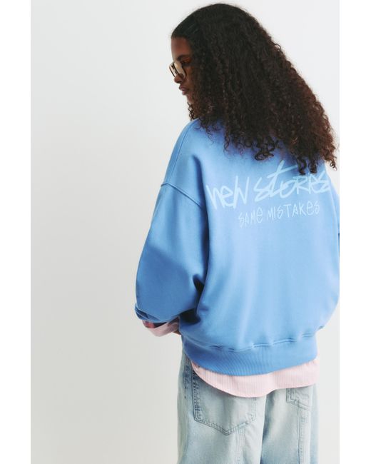 Pull&Bear Blue New Stories Sweatshirt