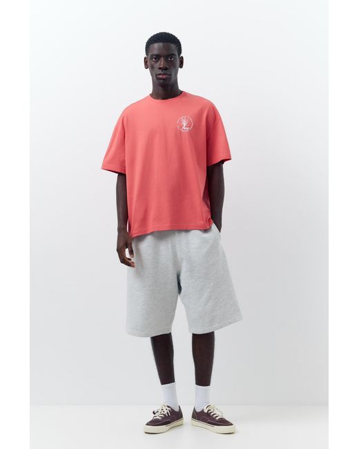 Pull&Bear Red Atlantic Reef T-Shirt for men