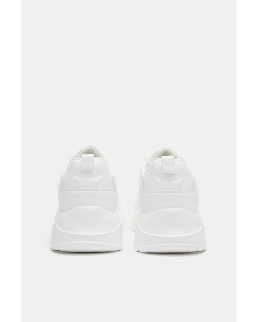 Pull&Bear White Chunky Trainers