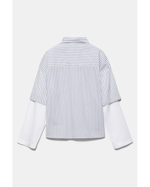 Chemise Double Manche Graphique Pull&Bear pour homme en coloris Multicolor