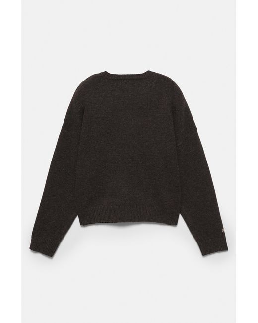 Pull&Bear Black Basic Knit Sweater