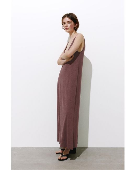 Pull&Bear Brown Strappy Midi Dress