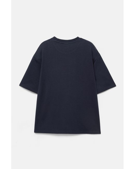 Pull&Bear Blue Boxy T-Shirt for men