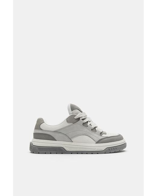 Pull&Bear Blue Stwd Skate Trainers for men