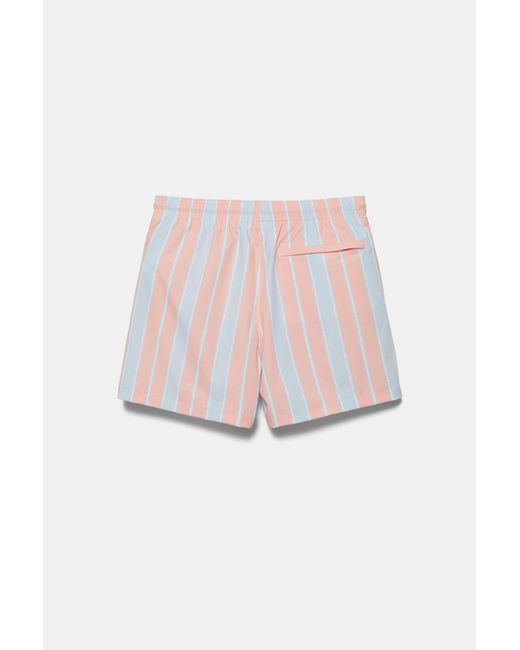 Pull&Bear Multicolor Striped Swimming Trunks for men