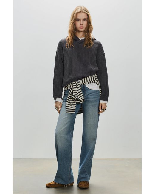 Pull&Bear Multicolor Chenille Hooded Jumper