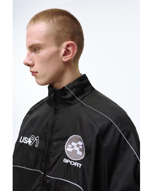 Pull&Bear Black Stwd Contrast Seam Jacket for men