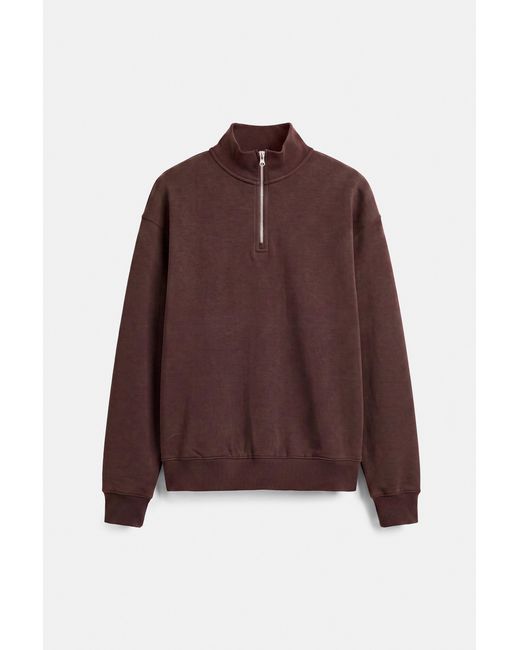 Sweat Col Zippé Pull&Bear pour homme en coloris Red