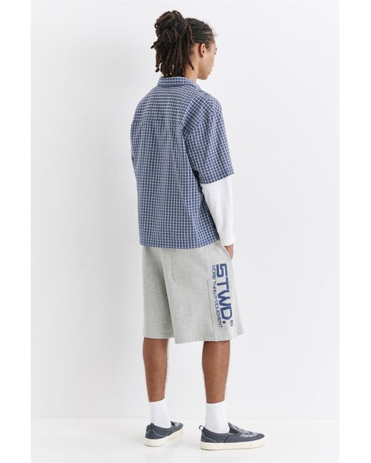 Pull&Bear Stwd Sportbermuda in het Gray voor heren