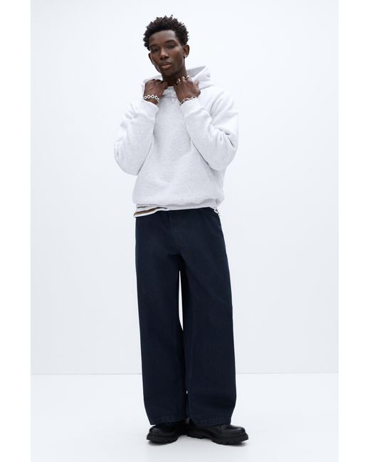 Pull&Bear Boxy-Kapuzenpullover in White für Herren