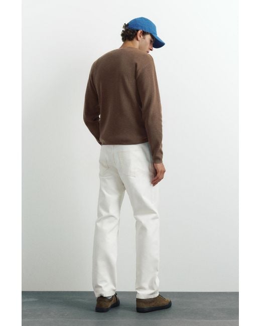 Pull Col Henley Pull&Bear pour homme en coloris Brown
