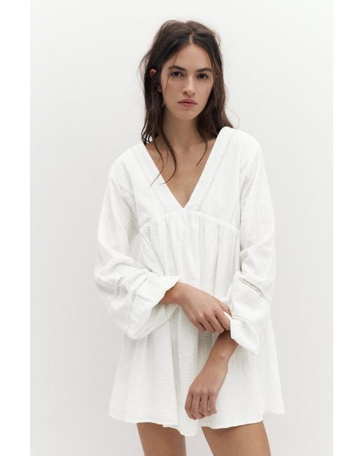 Pull&Bear Blue Short Dress