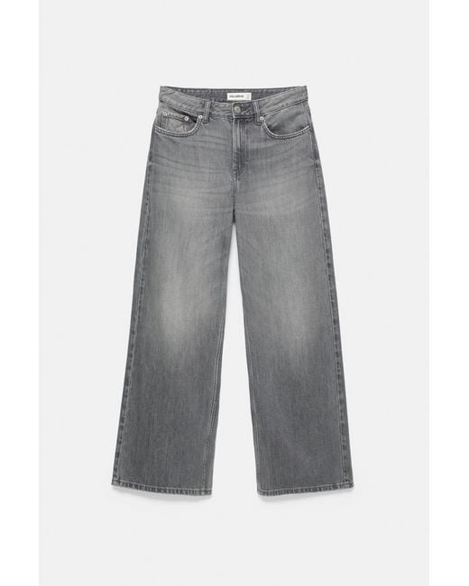 Jean Baggy Oversize Pull&Bear en coloris Gray
