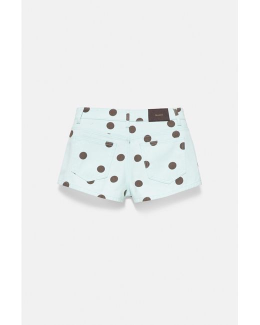 Mini Short À Pois Pull&Bear en coloris Green