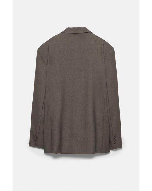 Pull&Bear Oversized Blazer in het Black