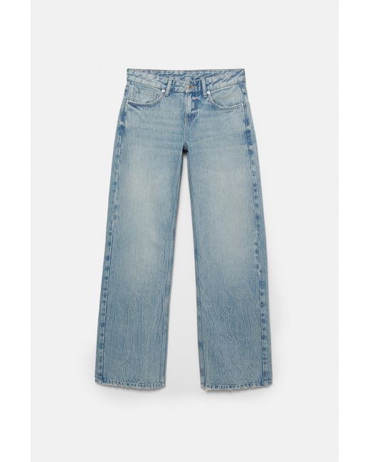 Jeans Droits Étoiles Pull&Bear en coloris Blue