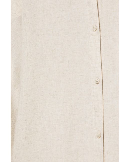 Camicia Con Lino di Pull&Bear in Multicolor