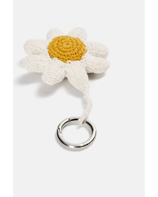 Pull&Bear White Gehäkelter Gänseblümchen-Charm