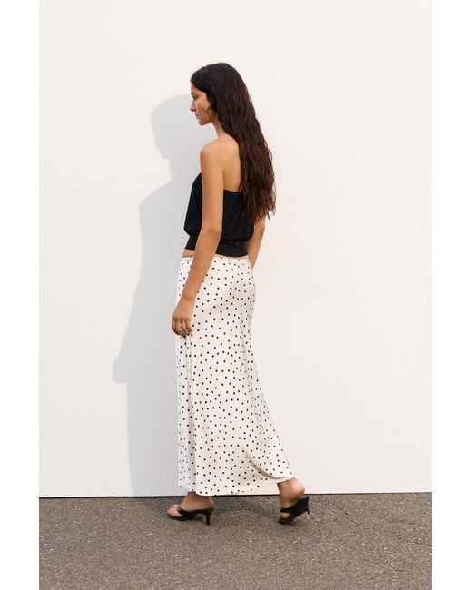 Pull&Bear Strapless Top Met Tailleband in het Black