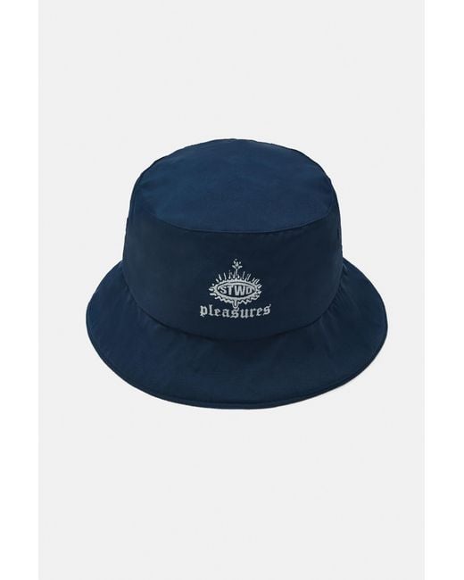 Pull&Bear Blue Pleasures X Stwd Bucket Hat for men