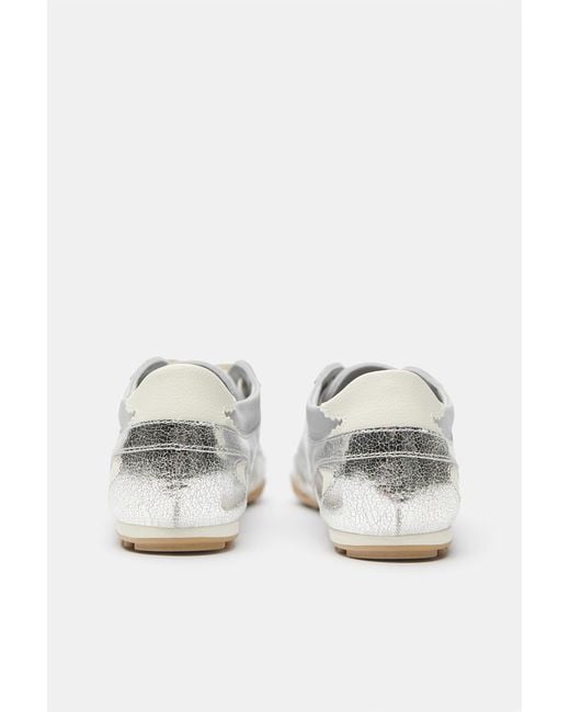 Pull&Bear Gray Metallic Trainers
