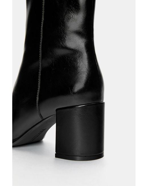 Pull&Bear Black Absatzstiefeletten