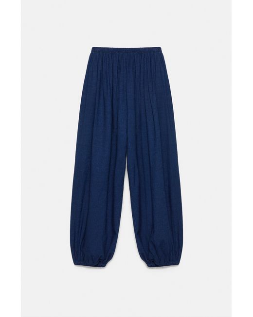 Pull&Bear Pofbroek in het Blue