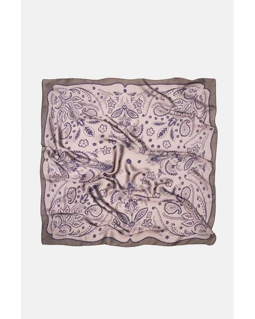 Pull&Bear Pink Floral Satin Scarf
