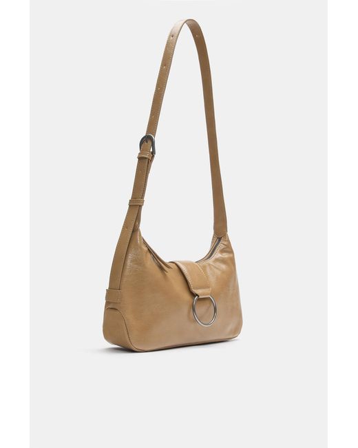 Pull&Bear White Crossbody Bag With Buckle