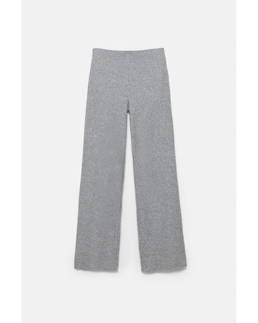 Pull&Bear Gray Soft Touch Straight Fit Pants