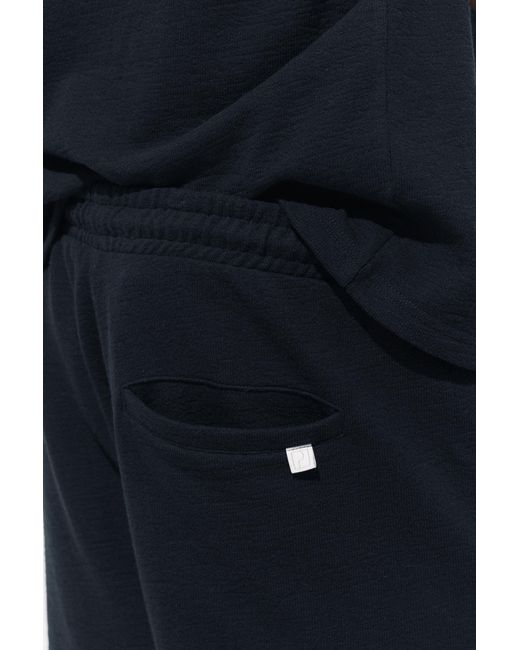 Pull&Bear Blue Textured Bermuda Sweatpants for men