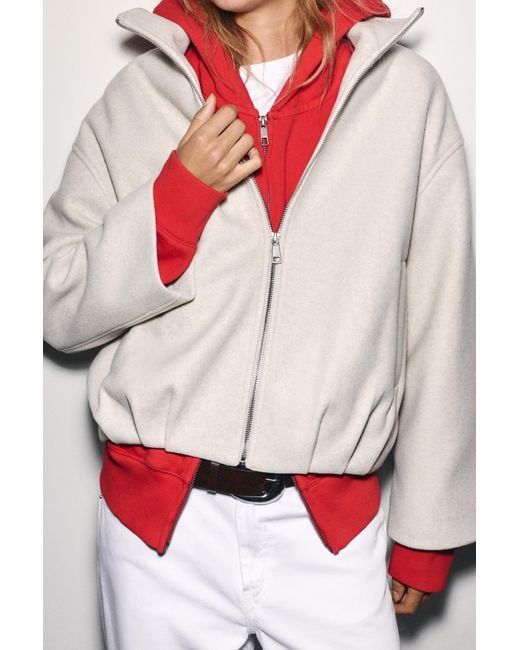 Bomber A Pallone di Pull&Bear in White
