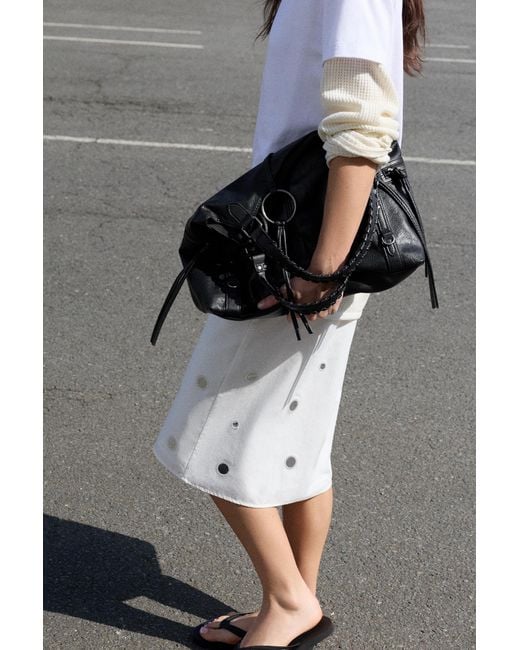 Pull&Bear Black Shopper Mit Ring
