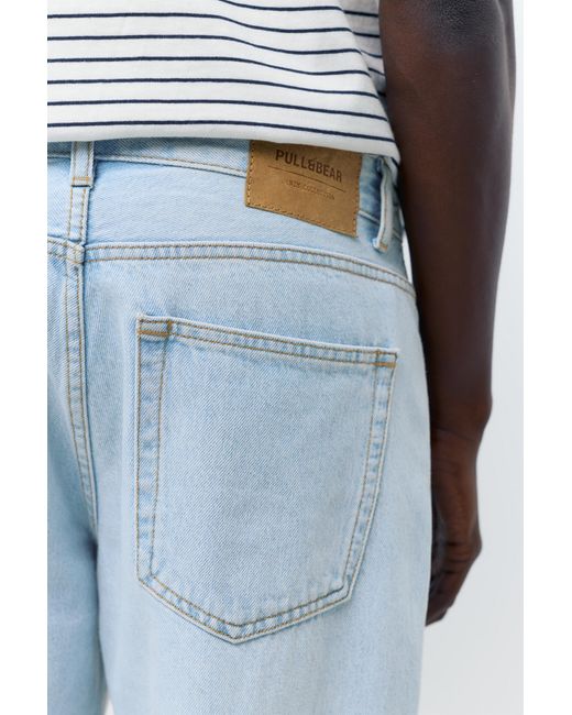 Pull&Bear Blue Standard Jeans for men