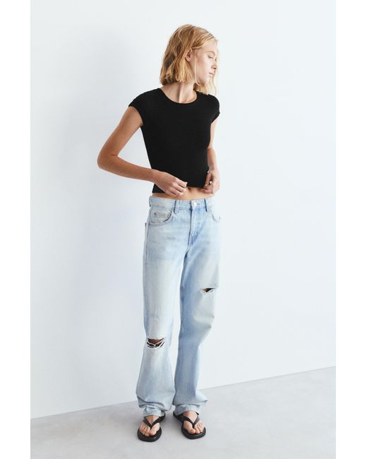 Pull&Bear Multicolor Fitted Short Sleeve T-Shirt