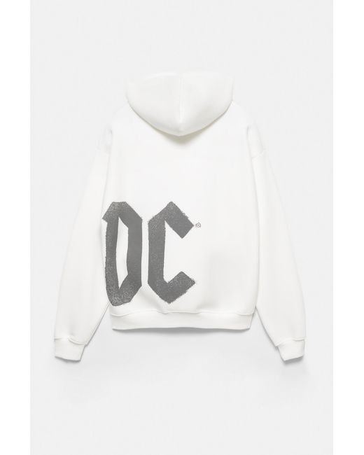 Sweat À Capuche Ac/Dc Pull&Bear pour homme en coloris White