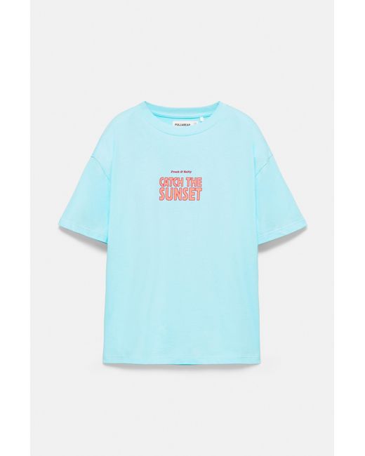 Pull&Bear Multicolor Lobster Graphic T-Shirt