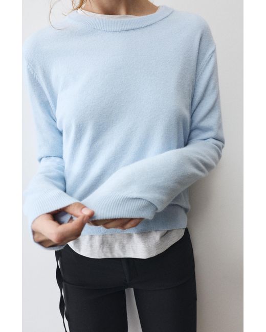 Pull&Bear Gray Weicher Strickpullover