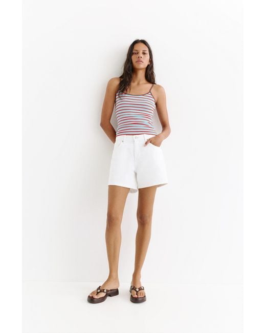 Pull&Bear White Strappy Top