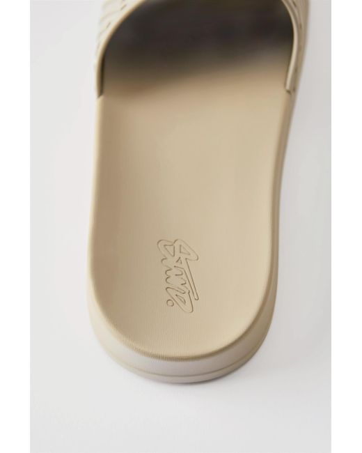 Pull&Bear White Stwd Rubberised Sandals for men