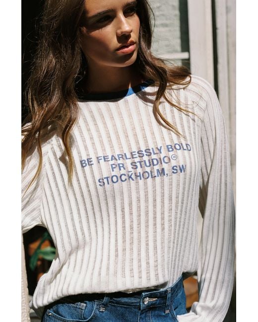 T-Shirt Maille Graphique Pull&Bear en coloris Black
