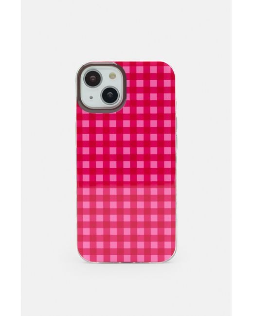 Pull&Bear Pink Gingham Iphone Case