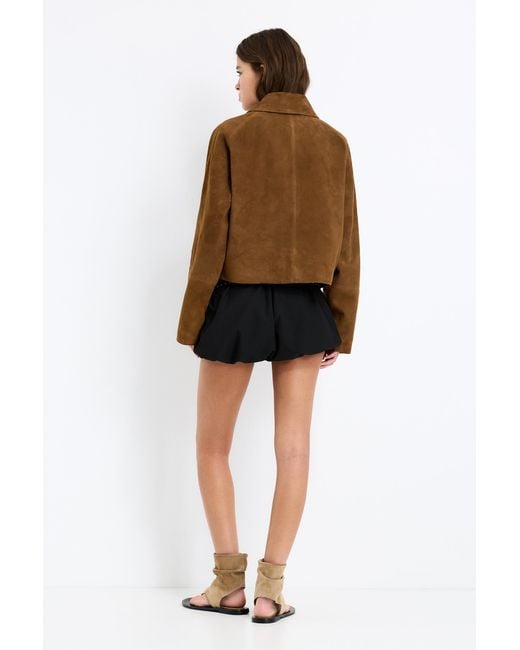 Pull&Bear Brown 100% Leather Jacket