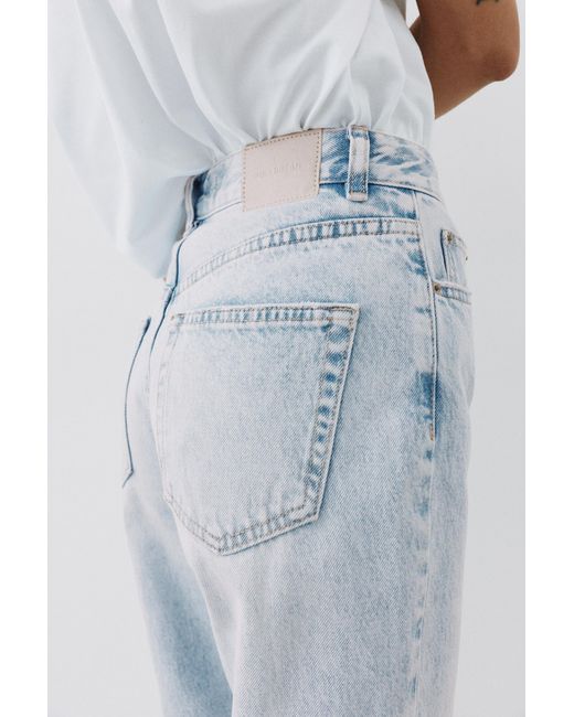 Pull&Bear Blue High-Waist Mom Jeans