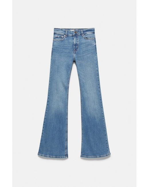 Pull&Bear Blue Skinny Flared Jeans