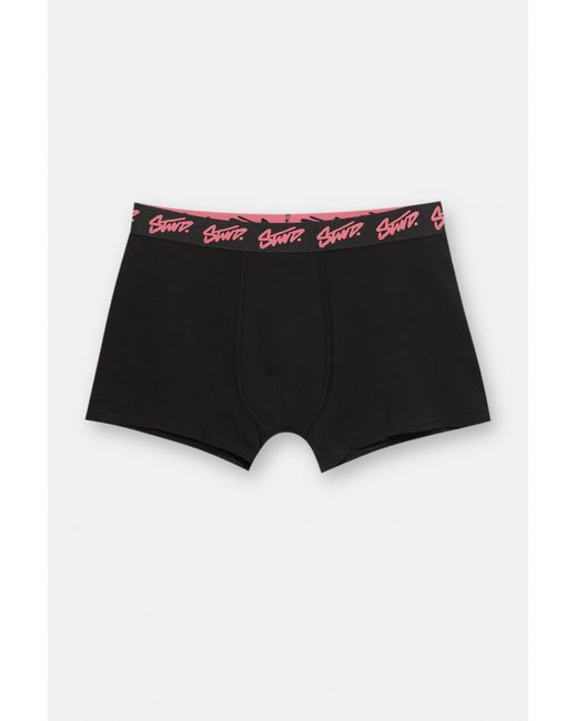 Pacco 3 Boxer di Pull&Bear in Black da Uomo