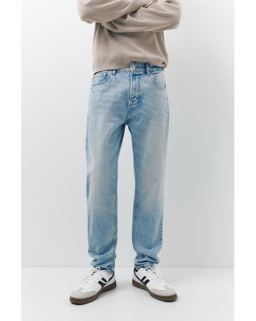 Pull&Bear Blue Slim Fit Jeans for men