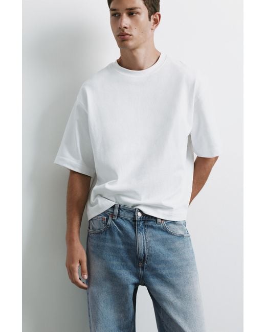 Pull&Bear Straight Fit Jeans in het Blue voor heren