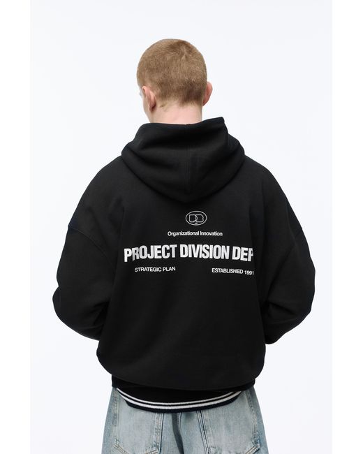 Pull&Bear Green Hoodie With Zipper for men
