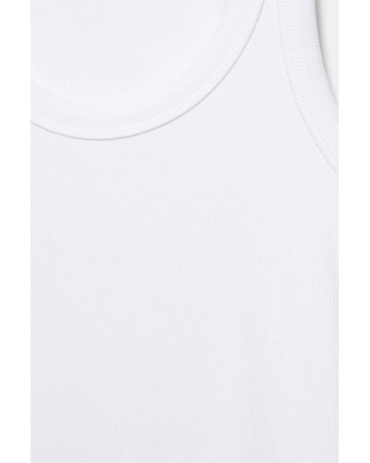 Pull&Bear Basic Tanktop in het White